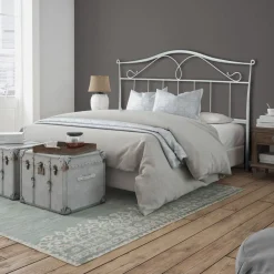 Viadurini Night Design Schmiedeeisen Doppelbetten-Doppelbett mit Kopfteil aus Eisenrohr, hergestellt in Italien – Kopie