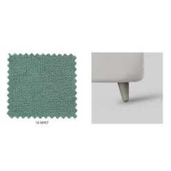 Viadurini Night Design Polsterbetten-Doppelbett mit optionalem Stauraum, hergestellt in Italien – Ciccio