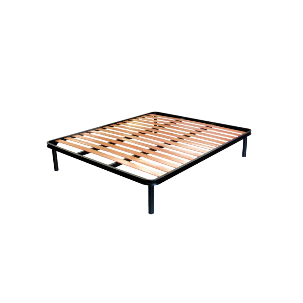 Viadurini Night Design Schmiedeeisen Doppelbetten-Doppelbett mit passendem Fußteil in verschiedenen Ausführungen – Größe