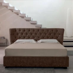 Viadurini Night Design Polsterbetten-Doppelbett mit Polsterung aus Polyurethanschaum Made in Italy - Capriccio