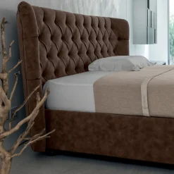 Viadurini Night Design Polsterbetten-Doppelbett mit Polsterung aus Polyurethanschaum Made in Italy - Capriccio