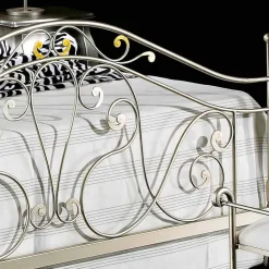 Viadurini Night Design Maßgeschneiderte Möbel|Schmiedeeisen Doppelbetten-Doppelbett 160x190 cm aus Eisen handgefertigt Made in Italy Jessica