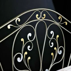 Viadurini Night Design Maßgeschneiderte Möbel|Schmiedeeisen Doppelbetten-Doppelbett 160x190 cm aus Eisen handgefertigt Made in Italy Jessica