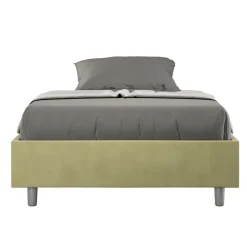 Viadurini Night Design Polsterbetten 120X190-Doppelbett 140x200 cm, Bezug aus Mikrofaser, Made in Italy - Atleta