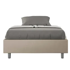 Viadurini Night Design Polsterbetten 120X190-Doppelbett 140x200 cm mit Kunstleder bezogen Made in Italy - Atleta