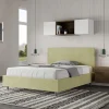 Viadurini Night Design Polsterbetten 120X190-Doppelbett 140x200 cm mit Mikrofaser-Kopfteil Made in Italy - Pallone