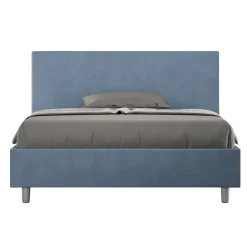 Viadurini Night Design Polsterbetten 120X190-Doppelbett 140x200 cm mit Mikrofaser-Kopfteil Made in Italy - Pallone