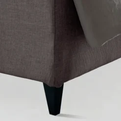 Viadurini Night Design Polsterbetten-Doppelbett 160x190 mit 3 asymmetrischen schrägen Paneelen - Margen