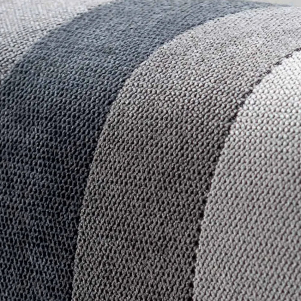 Viadurini Night Design Polsterbetten-Doppelbett 160x190 mit 2 zweifarbigen vertikalen und parallelen Streifen - Paolo