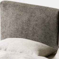 Viadurini Night Design Polsterbetten-Doppelbett 160x190 mit einteiligem Kopfteil, geteilt in 2 Teile - Ernesto