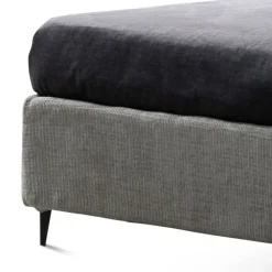 Viadurini Night Design Polsterbetten-Doppelbett 160x190 mit glattem und elegantem Kopfteil Made in Italy - Armonie