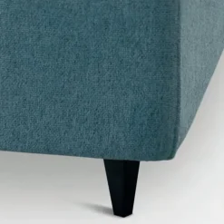 Viadurini Night Design Polsterbetten-Doppelbett 160x190 mit Steppung mit breiten vertikalen Streifen - Refuge