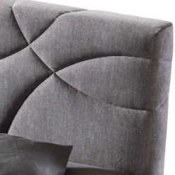 Viadurini Night Design Polsterbetten-Doppelbett 160x190 mit Steppung aus Querbögen - Sonnenblume