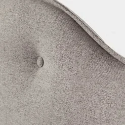 Viadurini Night Design Polsterbetten-Doppelbett 160x190 mit umlaufendem Rüschenkopfteil und Knöpfen - Rest