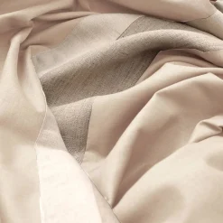 Viadurini Textile Bettbezüge-Doppelbettbezug-Set aus 90 % Baumwolle und 10 % Leinen, hergestellt in Italien – Nestle