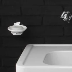 Viadurini Bathroom Badmöbel Stehend-Doppelkonsole auf Keramikbeinen im Vintage-Stil 900 'Serenity