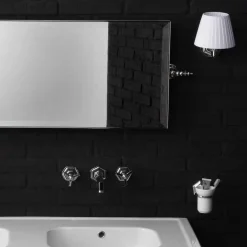 Viadurini Bathroom Badmöbel Stehend-Doppelkonsole auf Keramikbeinen im Vintage-Stil 900 'Serenity