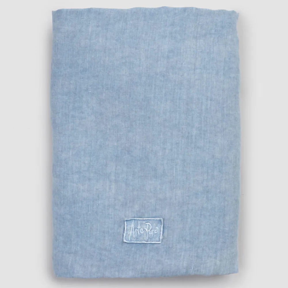 Viadurini Textile Bettlaken-Doppeltes Spannbetttuch, luxuriös gefärbtes Leinen Made in Italy - Fiumano