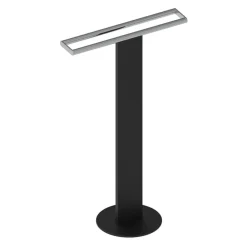 Viadurini Bathroom Badetuchhalter-Doppelwaschbecken mit Handtuchhalter aus weißem oder schwarzem Aluminium - Alcade