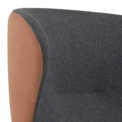 Viadurini Living Moderne Sessel-Drehbarer Ledersessel mit Holzgestell Made in Italy - Butterfly