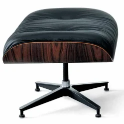 Viadurini Living Moderne Sessel-Drehsessel mit Lederbezug und Fußstütze Made in Italy - Maestrale