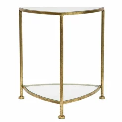 Viadurini Living Nachttische-Dreieckiger Nachttisch im modernen Design aus Eisen und Glas - Kira