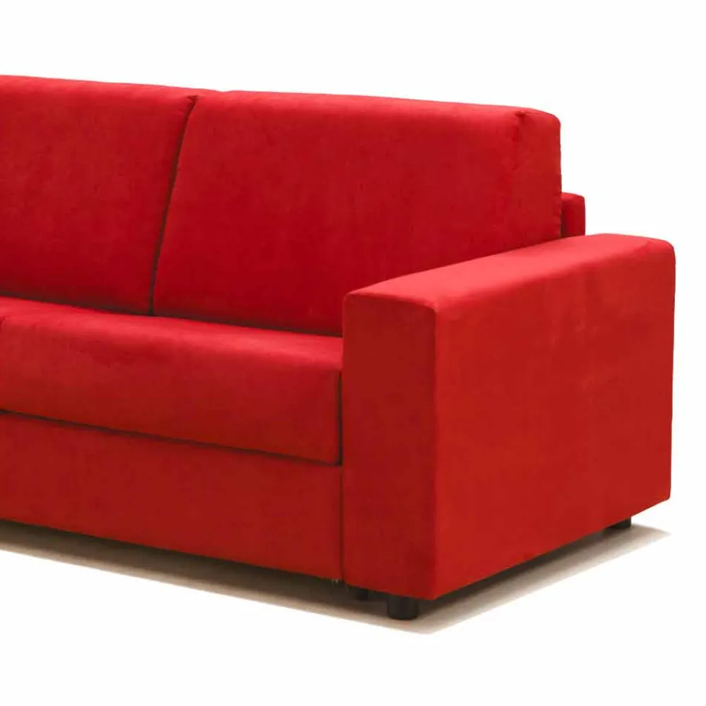 Stile Relax Moderne Sofas-Dreisitzer-Sofa maxi modernes Design aus Kunstleder/Stoff Mora