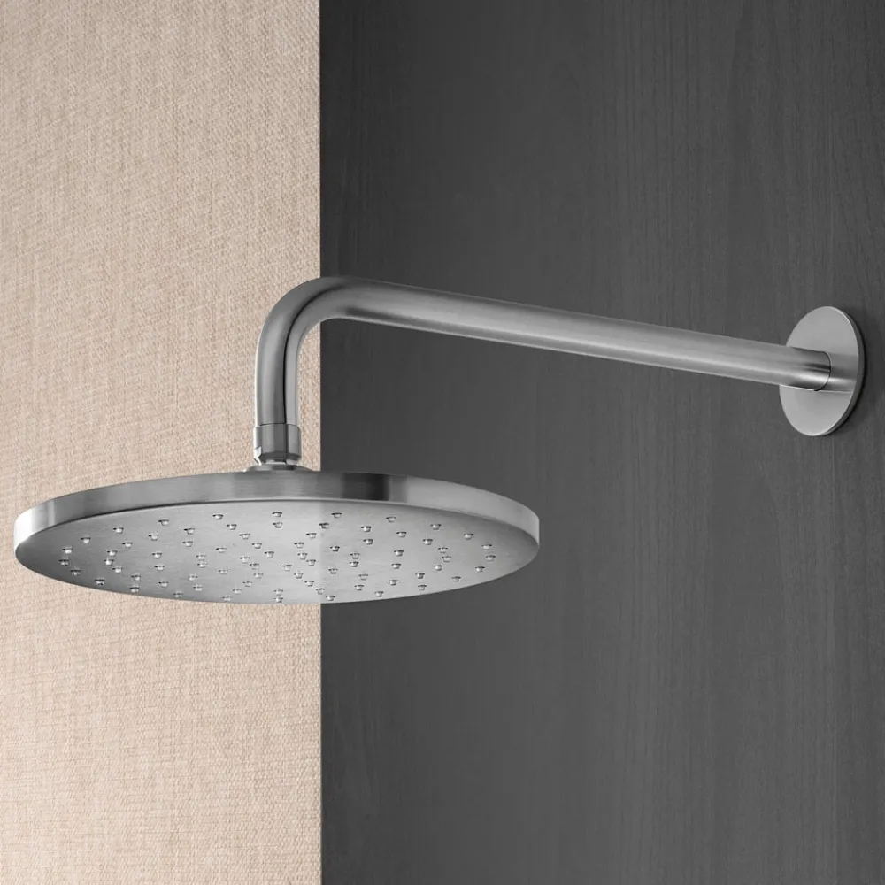 Viadurini Taps Duscharmaturen-Duscharm mit rundem Antikalk-Duschkopf aus AISI 316L-Stahl - Artigli