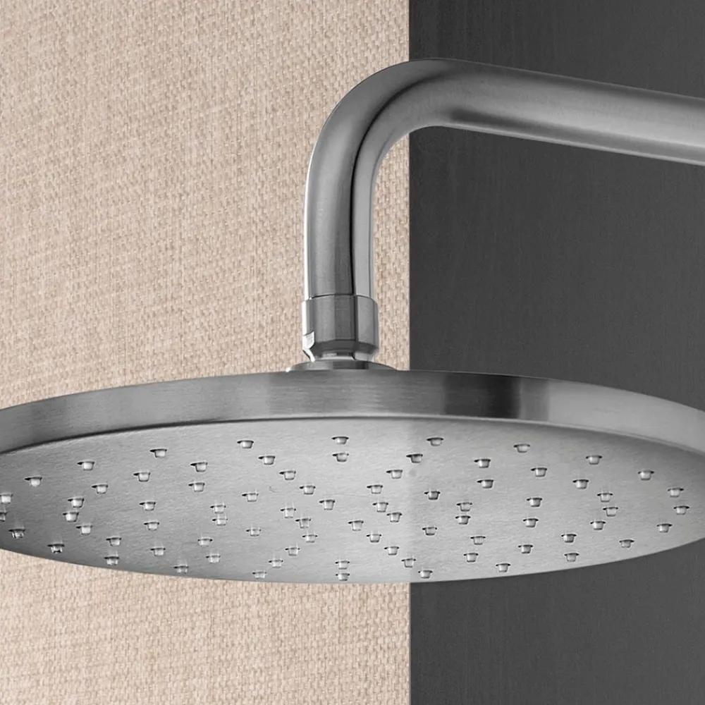 Viadurini Taps Duscharmaturen-Duscharm mit rundem Antikalk-Duschkopf aus AISI 316L-Stahl - Artigli