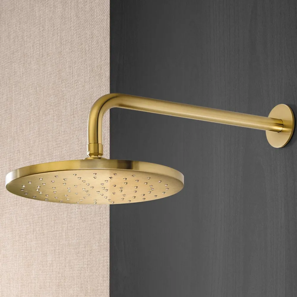 Viadurini Taps Duscharmaturen-Duscharm mit rundem Antikalk-Duschkopf aus AISI 316L-Stahl - Artigli