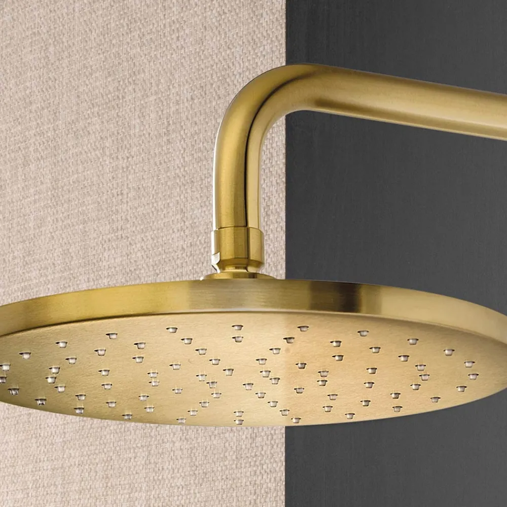 Viadurini Taps Duscharmaturen-Duscharm mit rundem Antikalk-Duschkopf aus AISI 316L-Stahl - Artigli