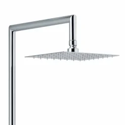 Viadurini Taps Duschsäulen-Duschsäule aus verchromtem Messing mit flexiblem Schlauch und Handbrause made in Italy - Griso