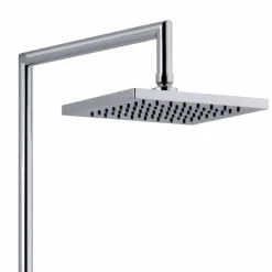 Viadurini Taps Duschsäulen-Duschsäule aus verchromtem Messing mit Duschkopf und flexiblem Schlauch Made in Italy - Cunio