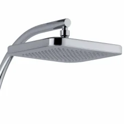 Viadurini Taps Duschsäulen-Duschsäule mit Umsteller und quadratischem Duschkopf Made in Italy - Silber