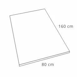 Viadurini Bathroom Rechteckige Duschwannen-Duschwanne 160x80 cm aus weißem Harz mit Ablauf und Abdeckung - Estimo