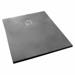 Viadurini Bathroom Rechteckige Duschwannen-Duschwanne 120x80 cm in Resin Concrete Effect Modernes Design - Cupio