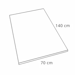 Viadurini Bathroom Rechteckige Duschwannen-Duschwanne 140x70 cm in Weiß oder Grau - Cupio Concrete Effect Resin