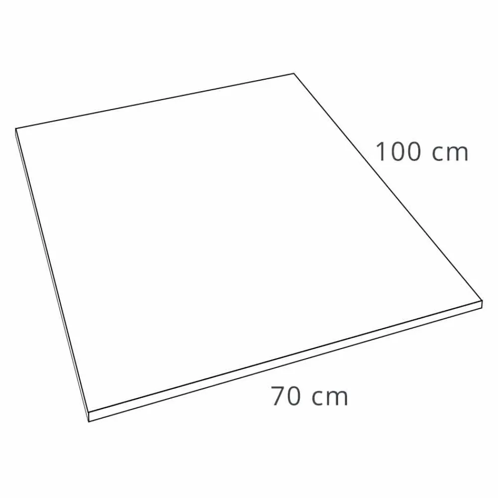 Viadurini Bathroom Rechteckige Duschwannen-Duschwanne 100x70 Modernes Design in Weiß oder Grau - Cupio Concrete Effect