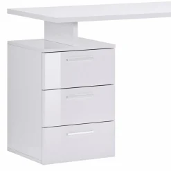 Viadurini Design Design Schreibtische-Eckiger Schreibtisch aus Melaminholz 2 Ausführungen - Analuisa