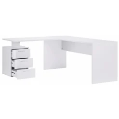 Viadurini Design Design Schreibtische-Eckiger Schreibtisch aus Melaminholz 2 Ausführungen - Analuisa