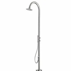 Viadurini in the Garden Gartendusche-Edelstahl-Garten-Duschsäule mit Handbrause Made in Italy - Marlen