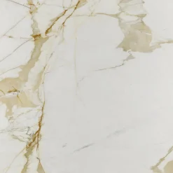 Viadurini Living Tulip Tische|Runde Tische-Eero Saarinen H 74 Tulip Tisch in Gold Calacatta Marmor Made in Italy - Scharlachrot