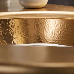 Viadurini Bathroom Waschbecken Aus Fire Clay-Einbauwaschbecken aus Schamott mit Band in verschiedenen Ausführungen, hergestellt in Italien – Erioli