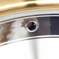 Viadurini Bathroom Waschbecken Aus Fire Clay-Einbauwaschbecken Barcok aus Fire Claz handgemacht in Italien, Egeo