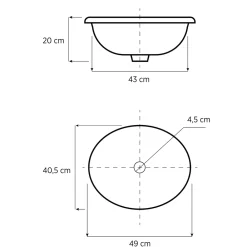 Viadurini Bathroom Waschbecken Aus Fire Clay-Einbauwaschbecken Deko aus Fire Clay und 24k Gold handgemacht, Otis