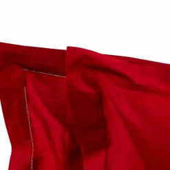 Viadurini Textile Bettlaken-Einfarbige Blätter komplett in Baumwollsatin für Doppelbett - Hibiskus