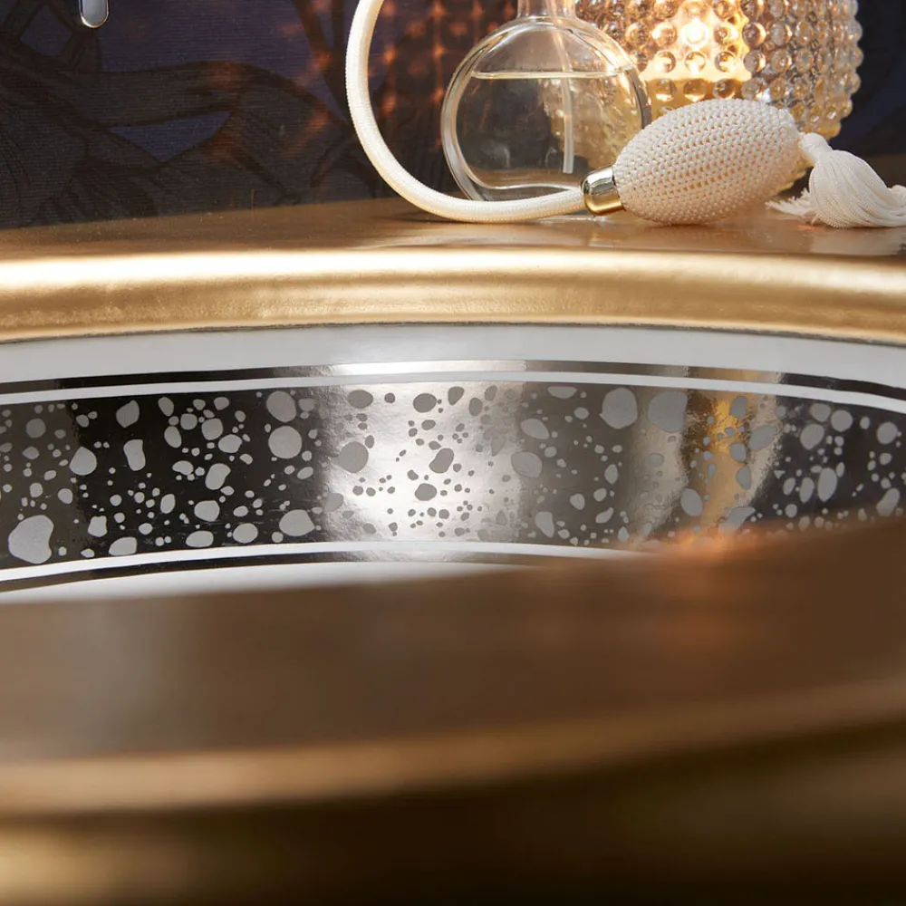 Viadurini Bathroom Waschbecken Aus Fire Clay-Eingebautes Badezimmerwaschbecken aus handgegossenem Schamott, hergestellt in Italien – Erioli