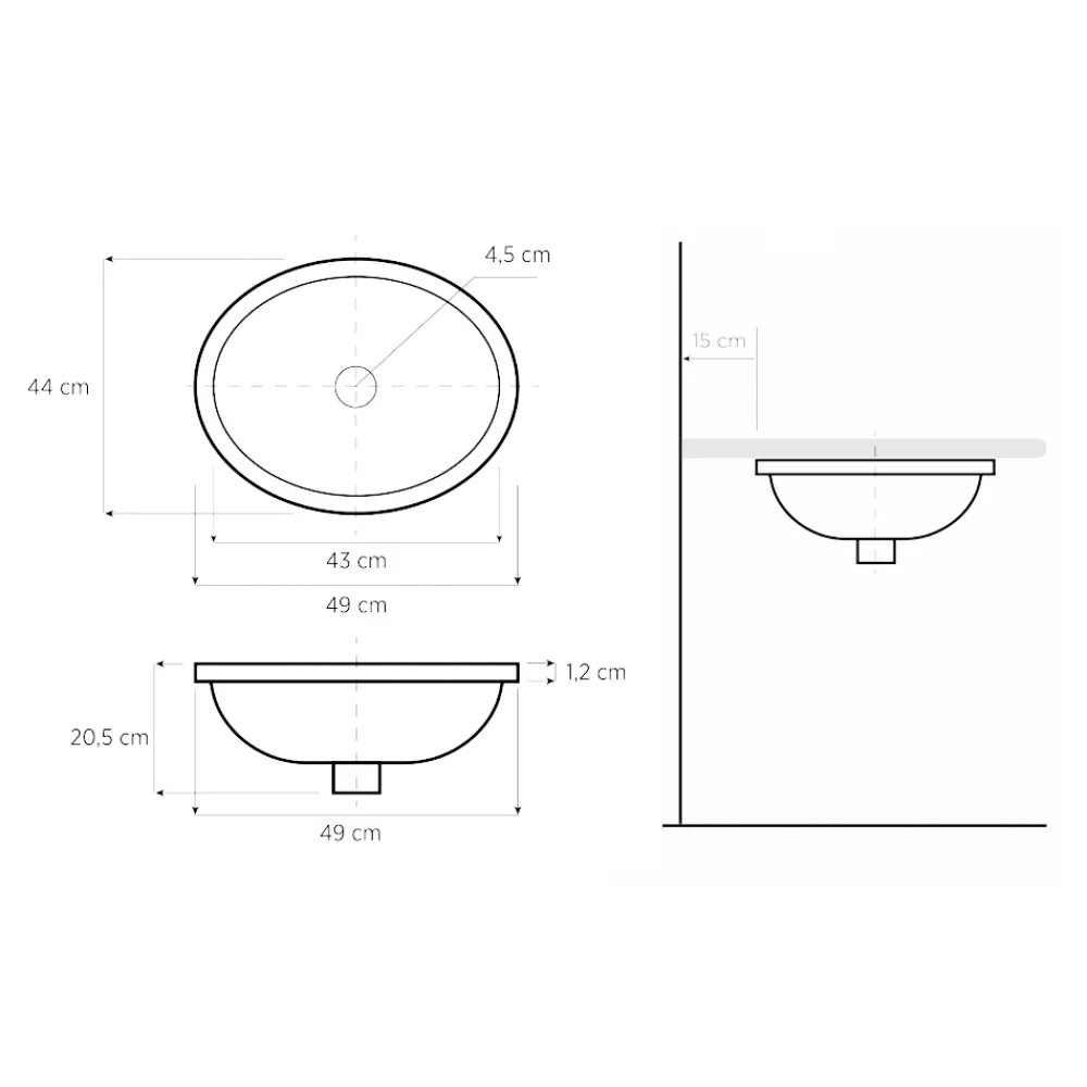 Viadurini Bathroom Waschbecken Aus Fire Clay-Eingebautes Badezimmerwaschbecken aus handgegossenem Schamott, hergestellt in Italien – Erioli