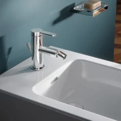 Viadurini Bathroom Bidetarmaturen-Einhebel-Bidetmischer mit flachem Design aus verchromtem Messing - Agenore
