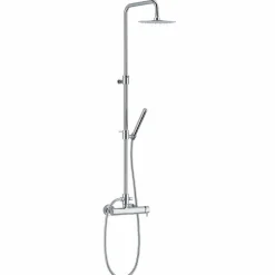 Viadurini Taps Duschsäulen-Einhebel-Duschsäule in Messing-Chrom-Finish Made in Italy - Padula